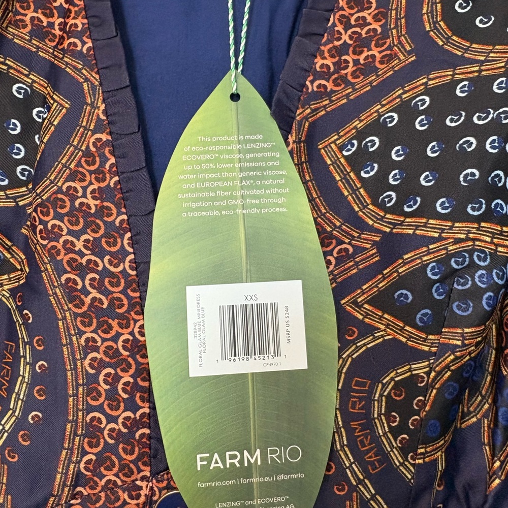 FARM Rio Multicolor Paisley Long Sleeve Dress - Picture 9 of 9